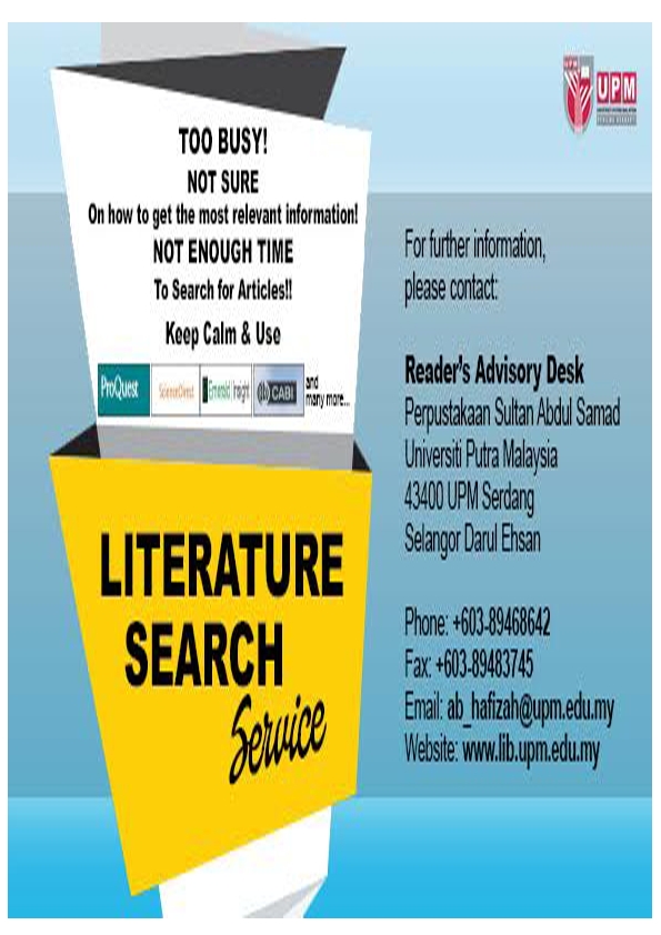 Literature Search Service