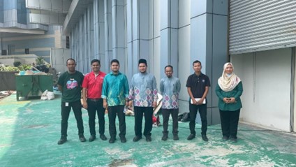 Site visit and discussions related to the disposal of the calligraphy panels on the dome of Sultan Salahuddin Abdul Aziz Shah Mosque at the Sultan Alam Shah Museum in Shah Alam